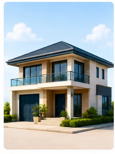 Modern two-storey rental house